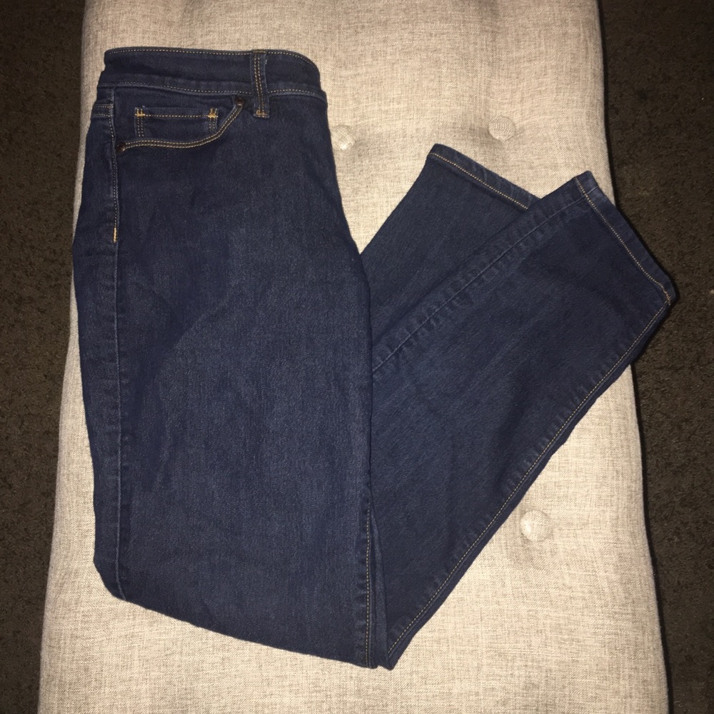 Ann Taylor Loft Curvy Skinny Ankle Denim Jean Sz 6